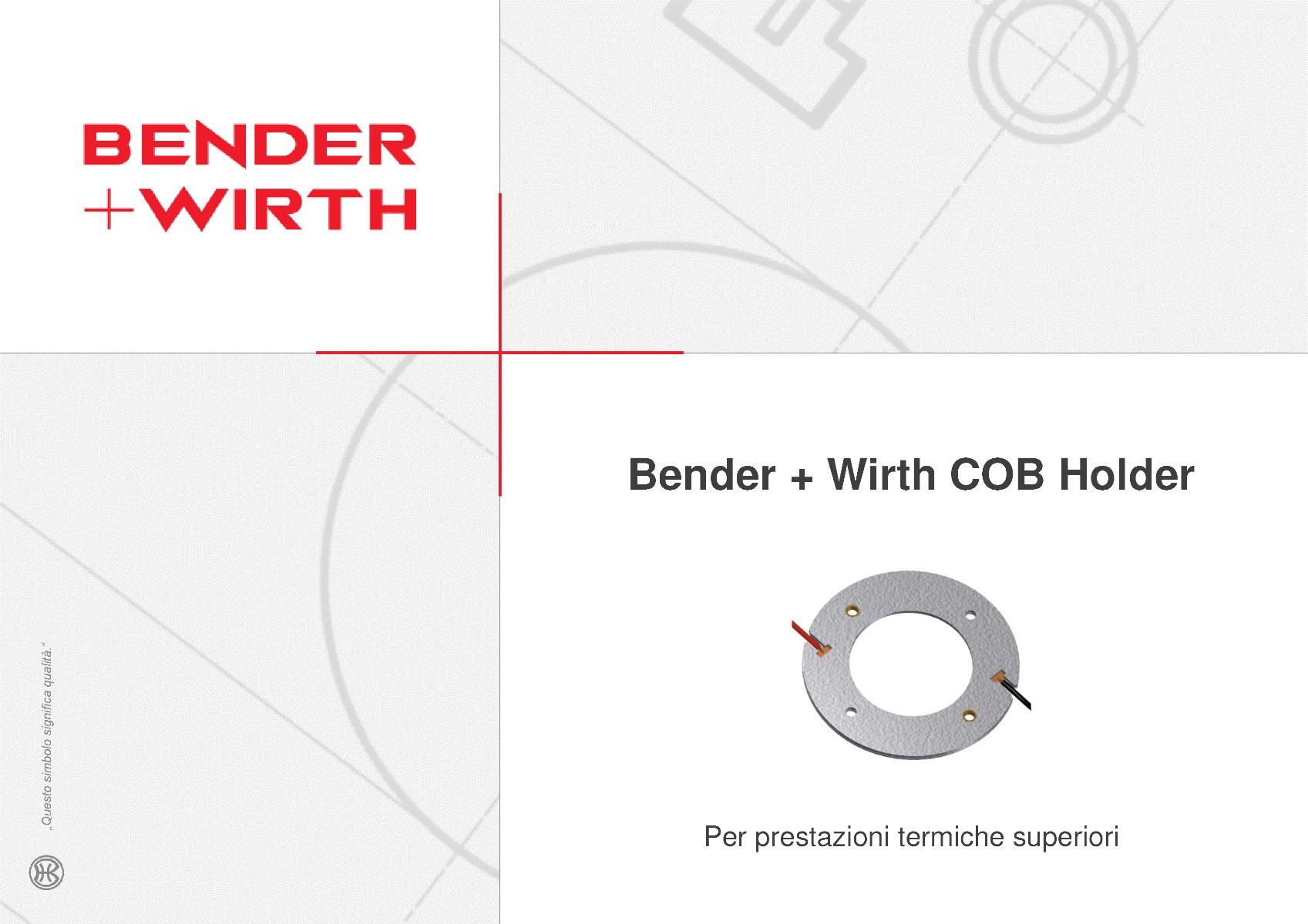 Presentazione Bender + Wirth Portalampada Serie 430